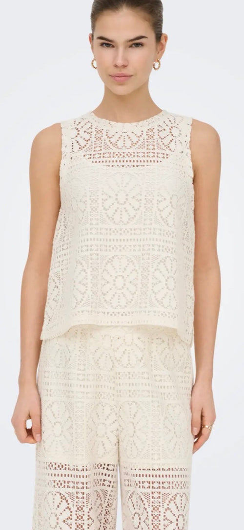 Only lian lace wide pants