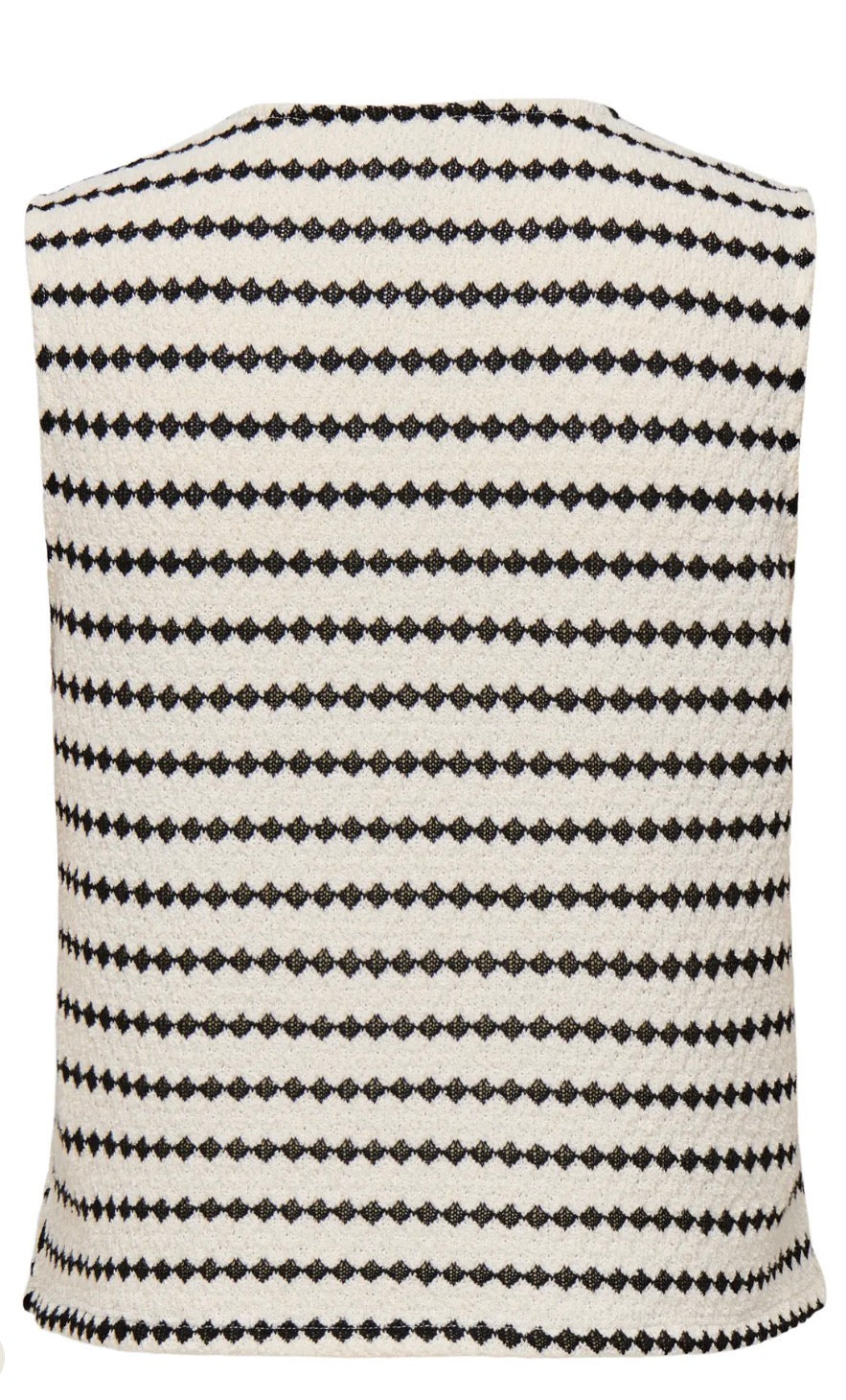 Only Leva Sil Short Stripe vest