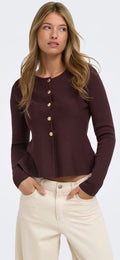 Only Melli La neck button cardigan