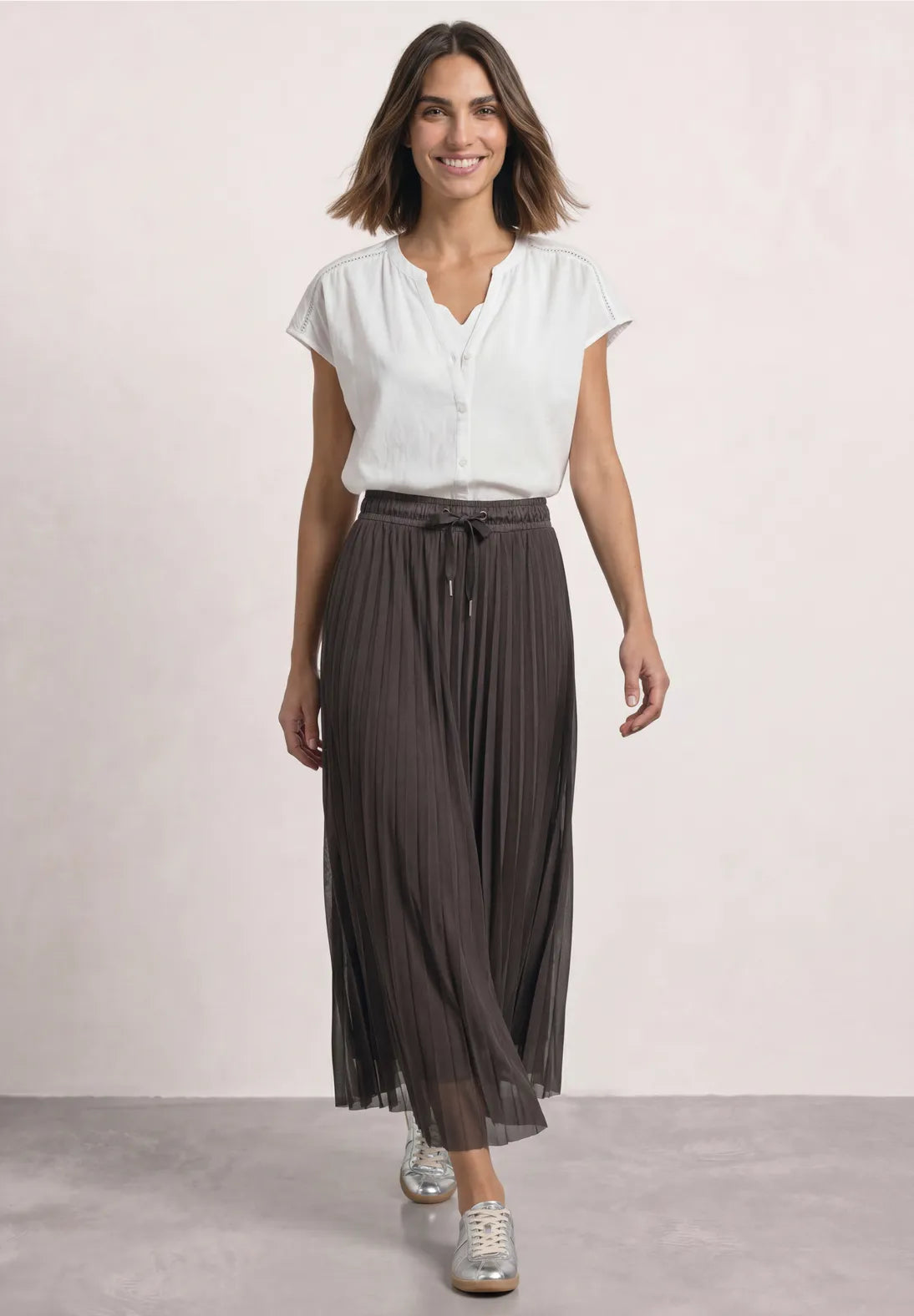 Street-one pleated skirt