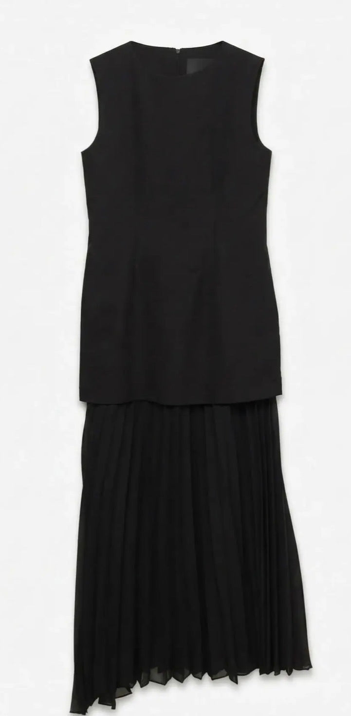 Vero Moda Fiva long pleated dress