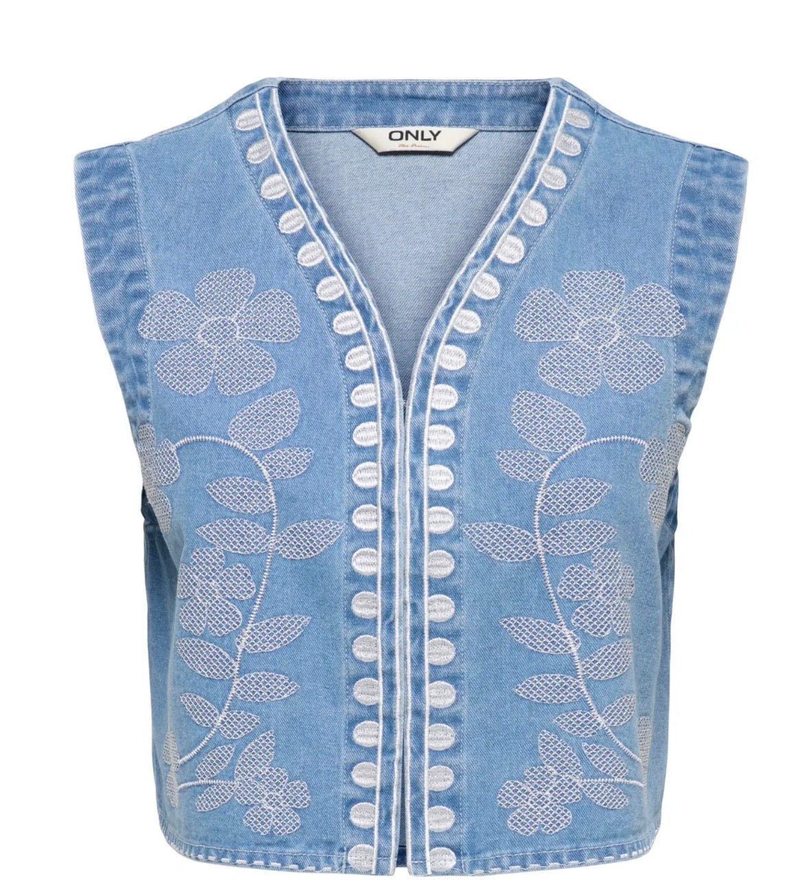 Only Noella Denim Waistcoat
