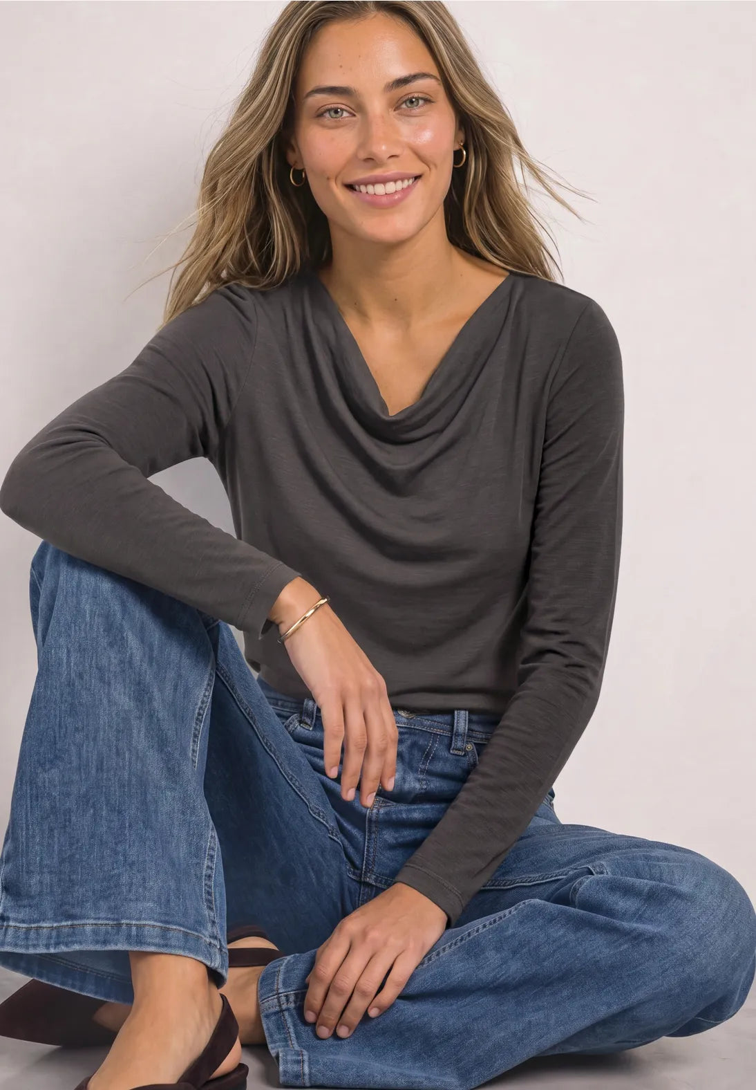 Street one Cowl neck ls top