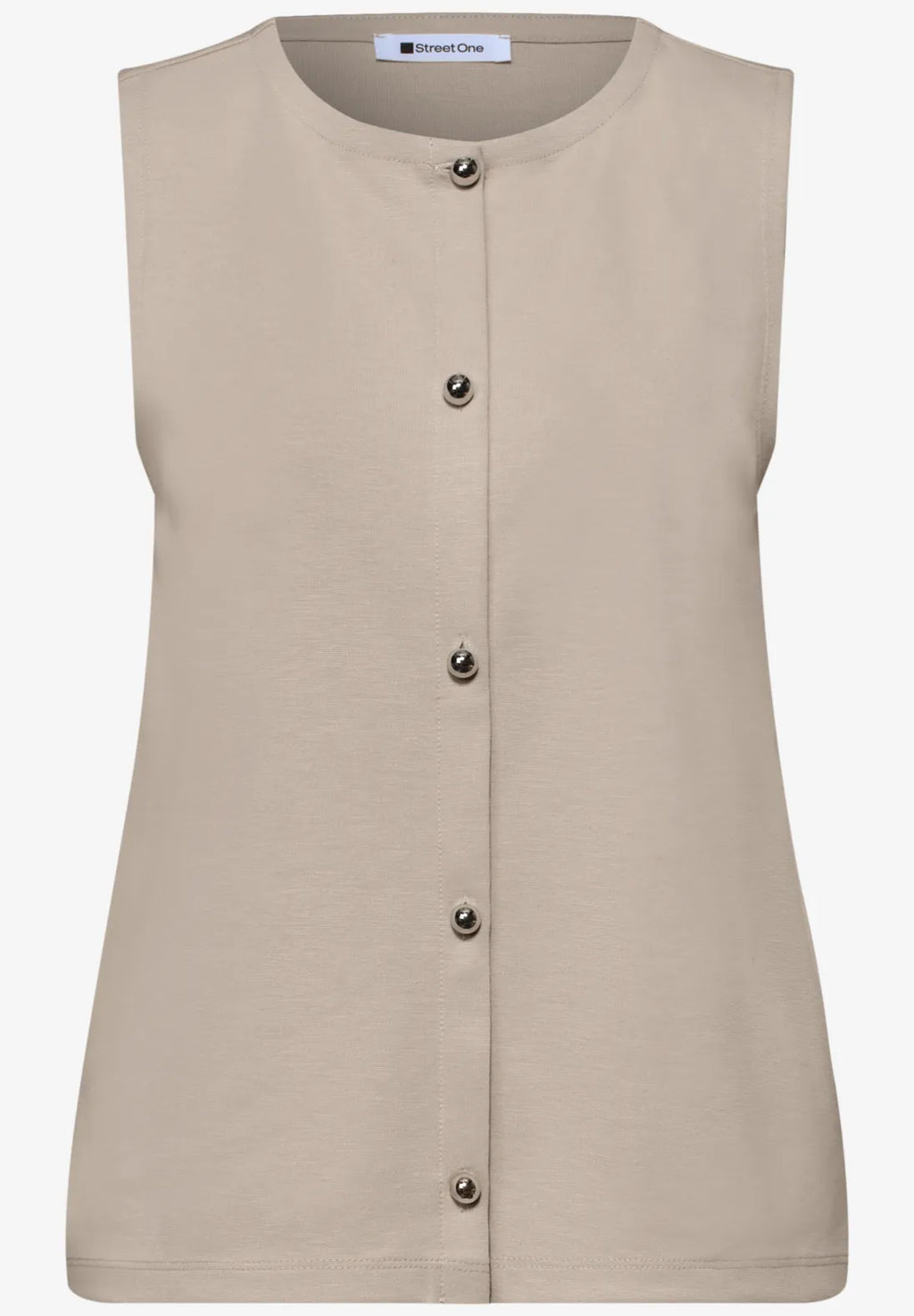 Street-One Jersey Vest Round Neck