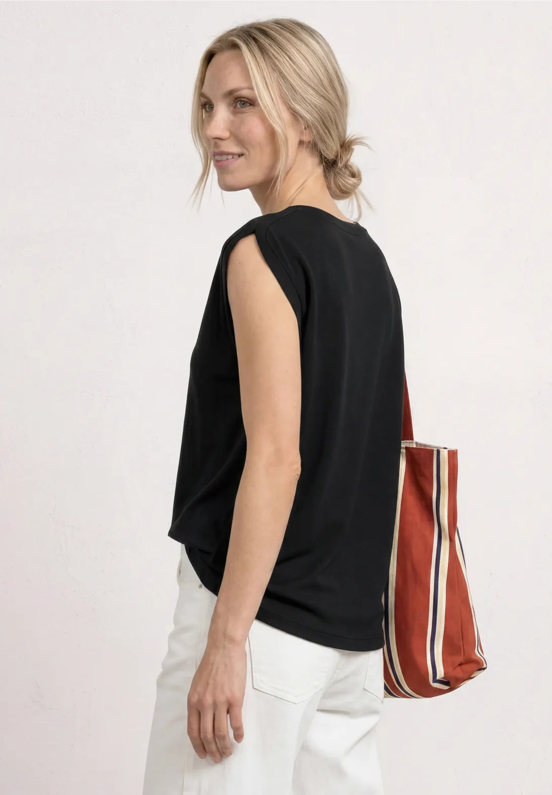 Street-One Dropped shoulder t-shirt with ruffle