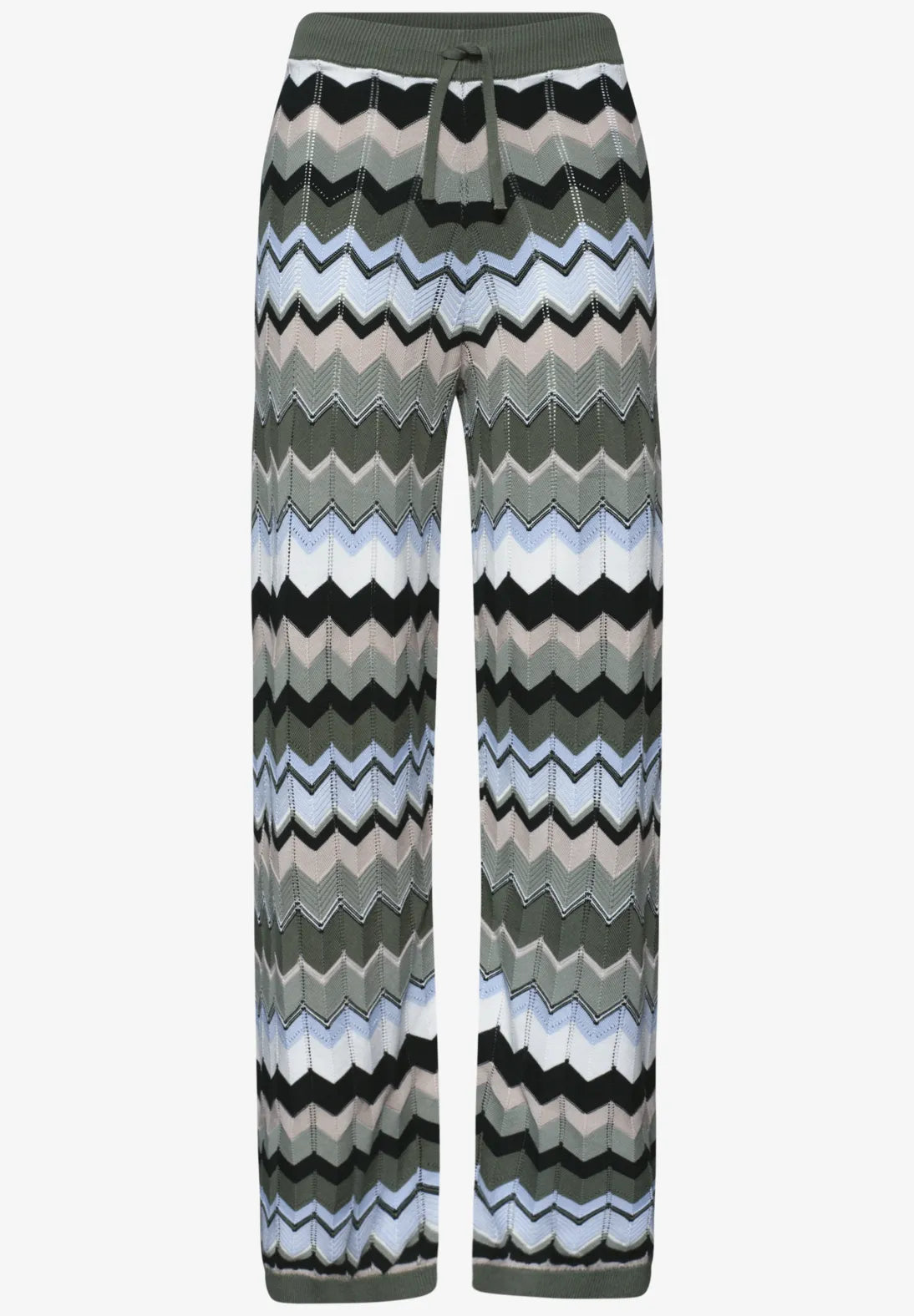 Street-One Zig Zag Knit Trousers