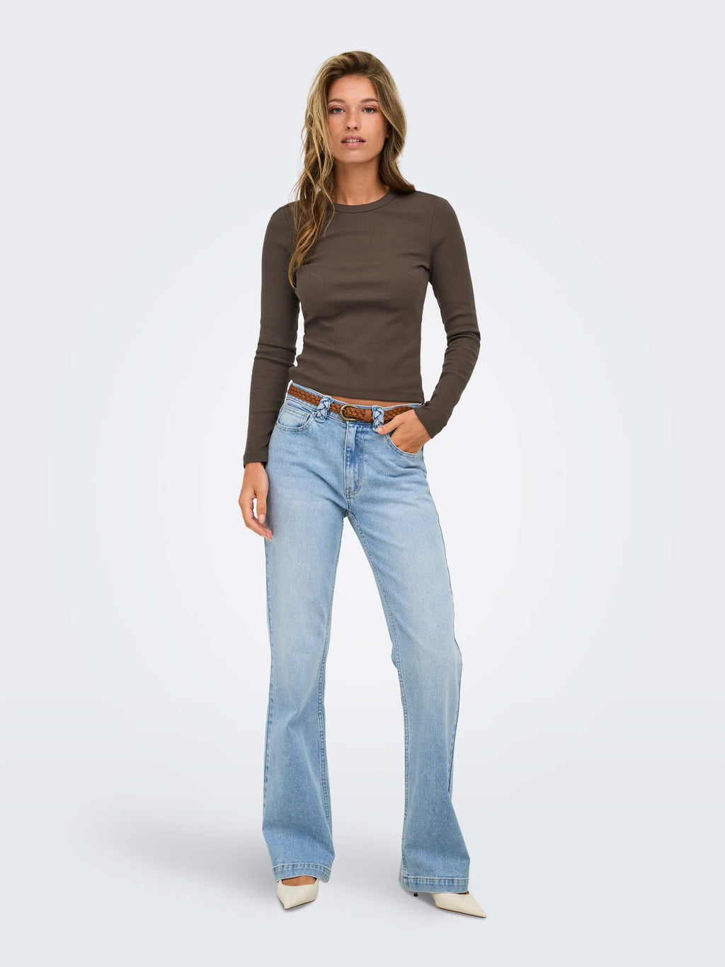 Only call/s o-neck basic top