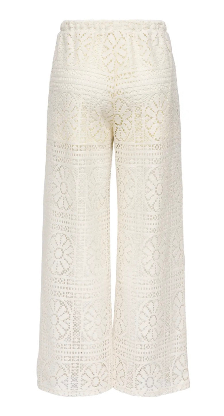 Only lian lace wide pants