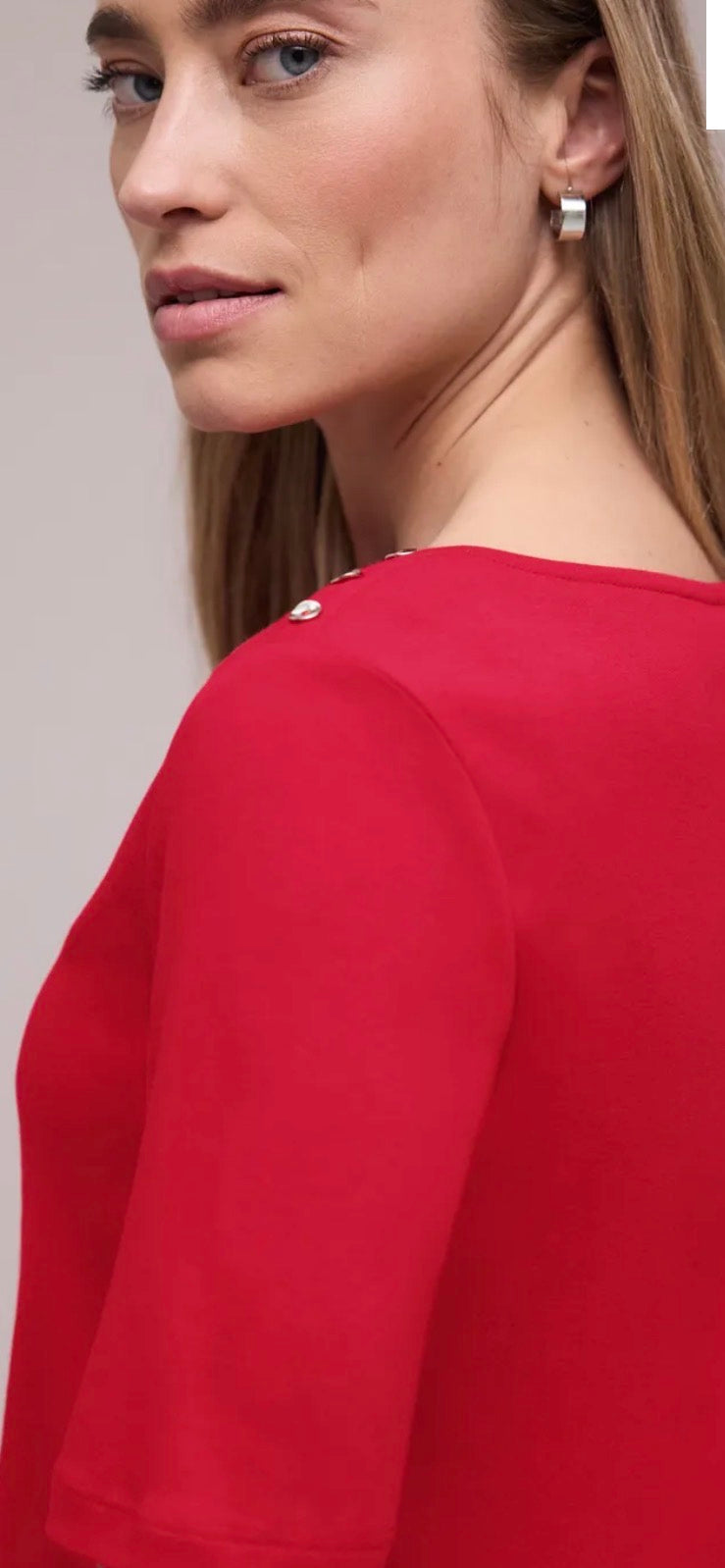 Street one short sleeve button detail shirt