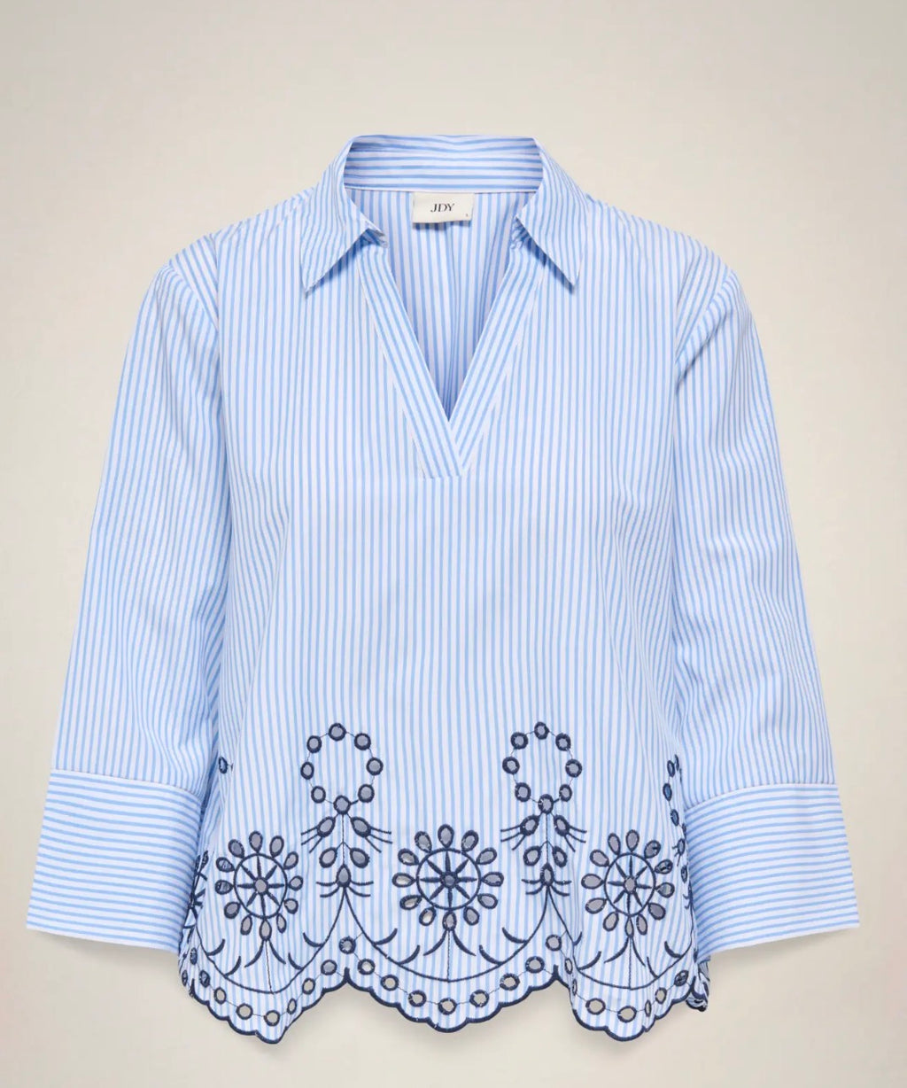 Jdy Billie L/S embroidery top