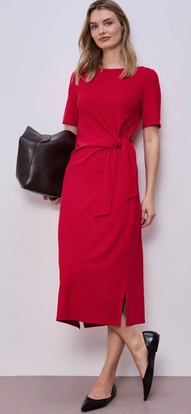 Street one Midi dress with knot details