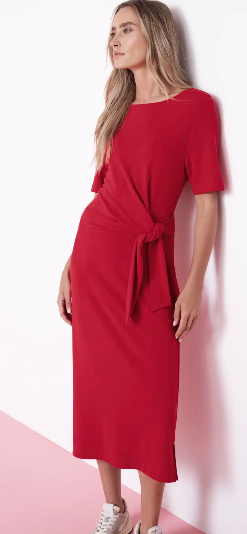 Street one Midi dress with knot details