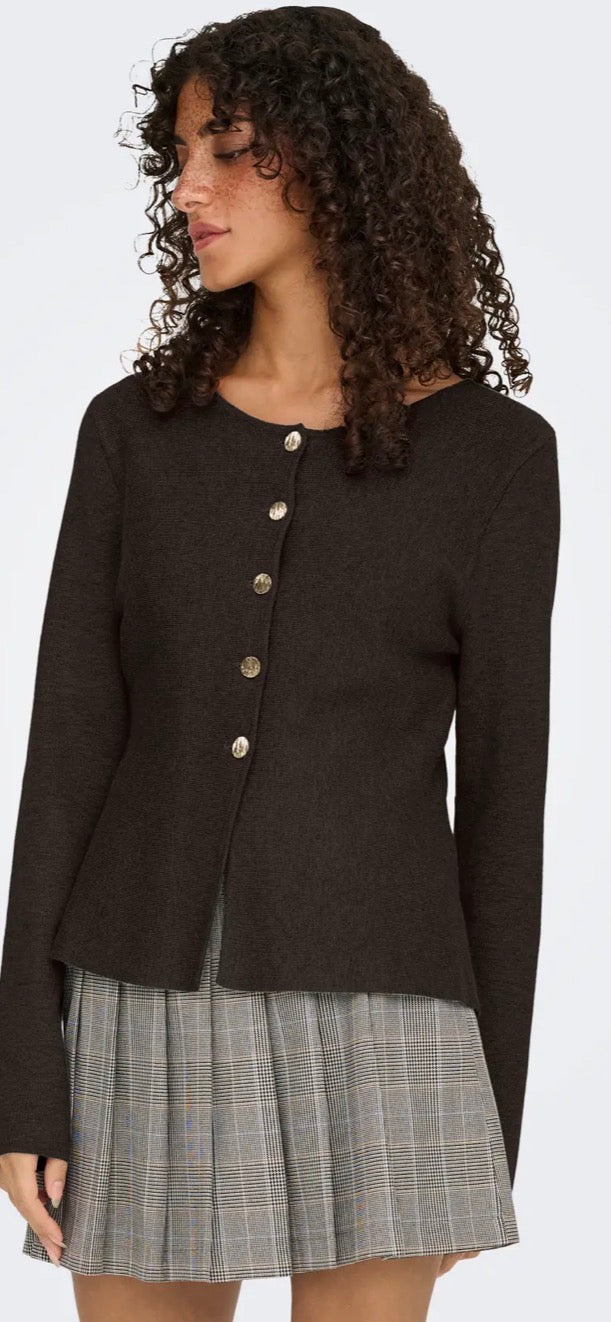 Only Melli La neck button cardigan