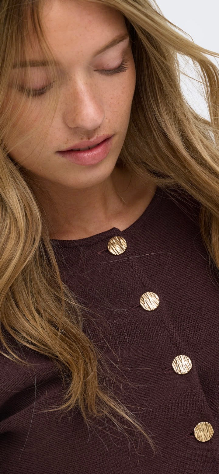 Only Melli La neck button cardigan