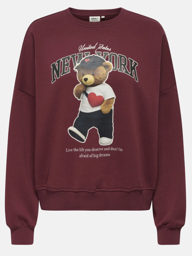 Only Linda Bear Sweat Jumper