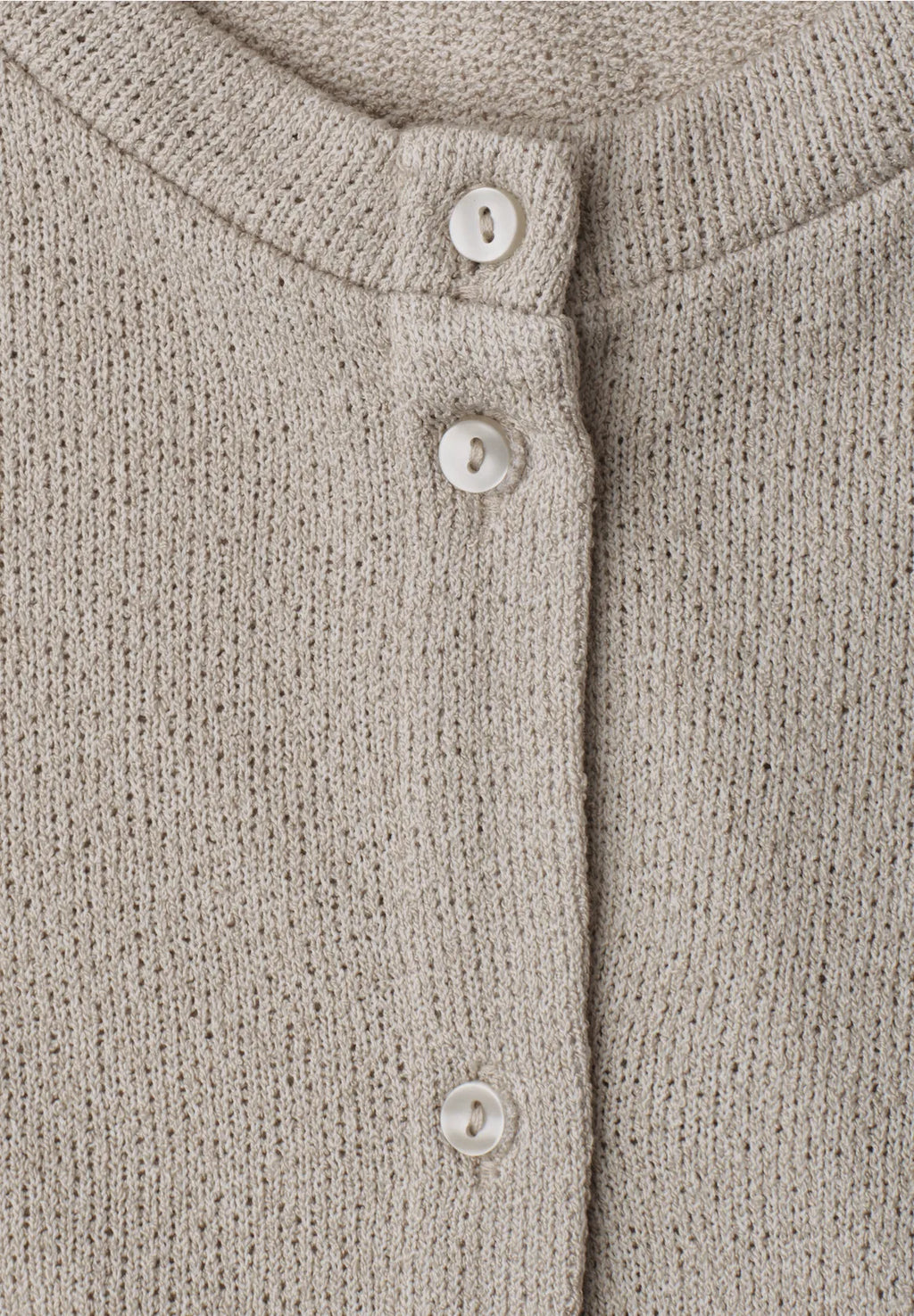 Street-One 3/4 Sleeve Jacket In Kniited look button through