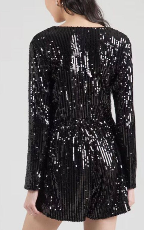 Only Amabel LS Sequin Playsuit