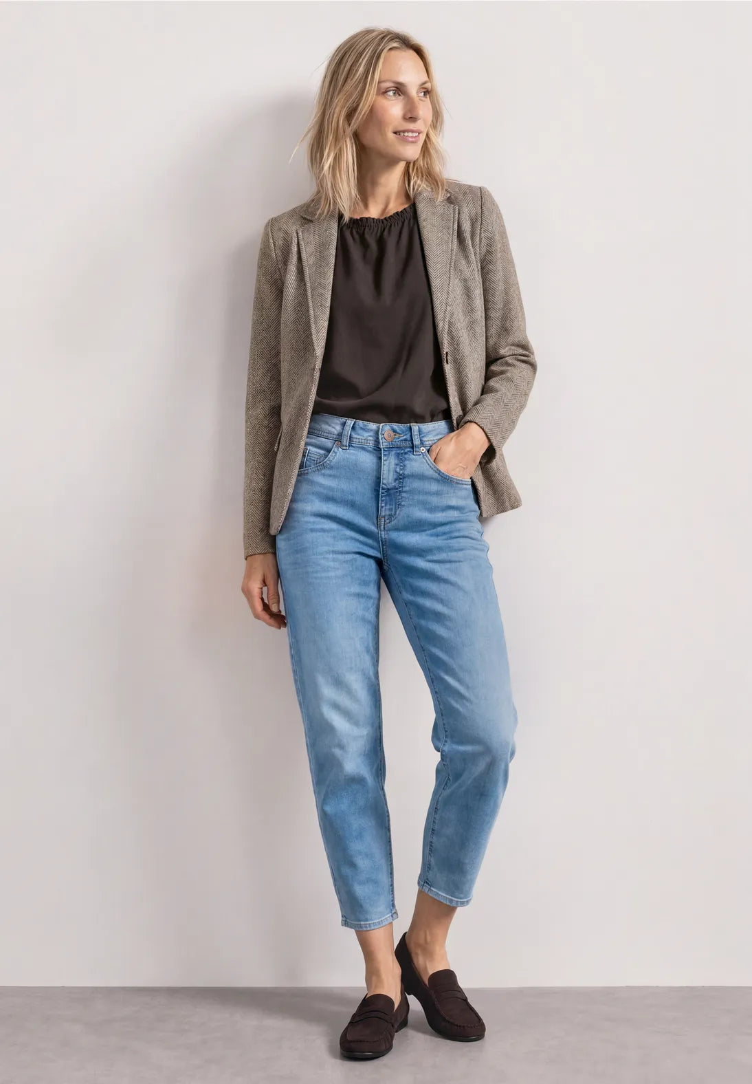 Street/Ibe Basic Blazer with lapel Collar