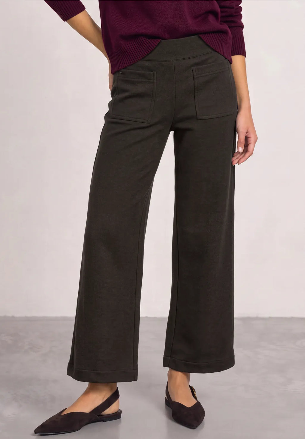 Street-one Wide leg trousers with front pockets