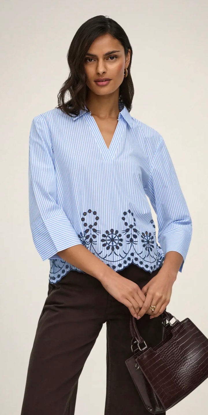 Jdy Billie L/S embroidery top