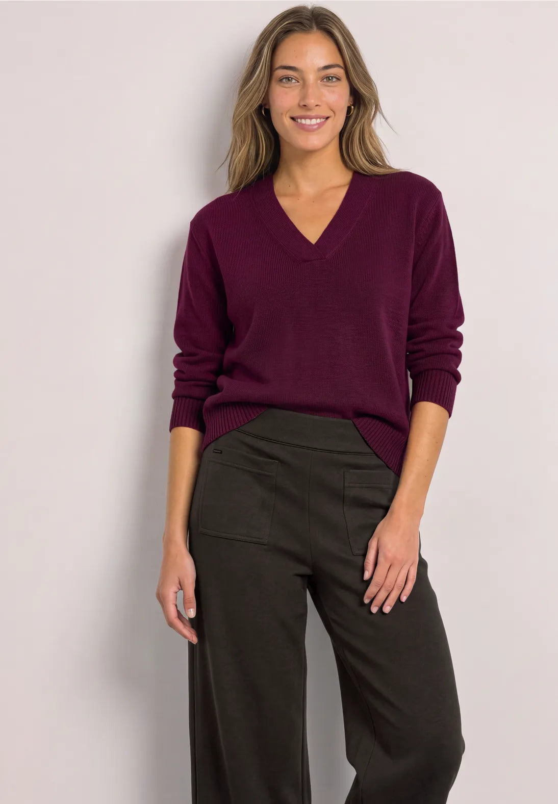 Street-one Wide leg trousers with front pockets