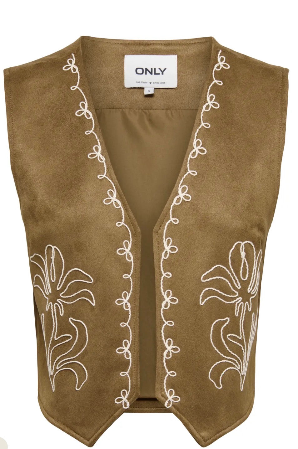 Only Joline Faux Suede Waistcoat