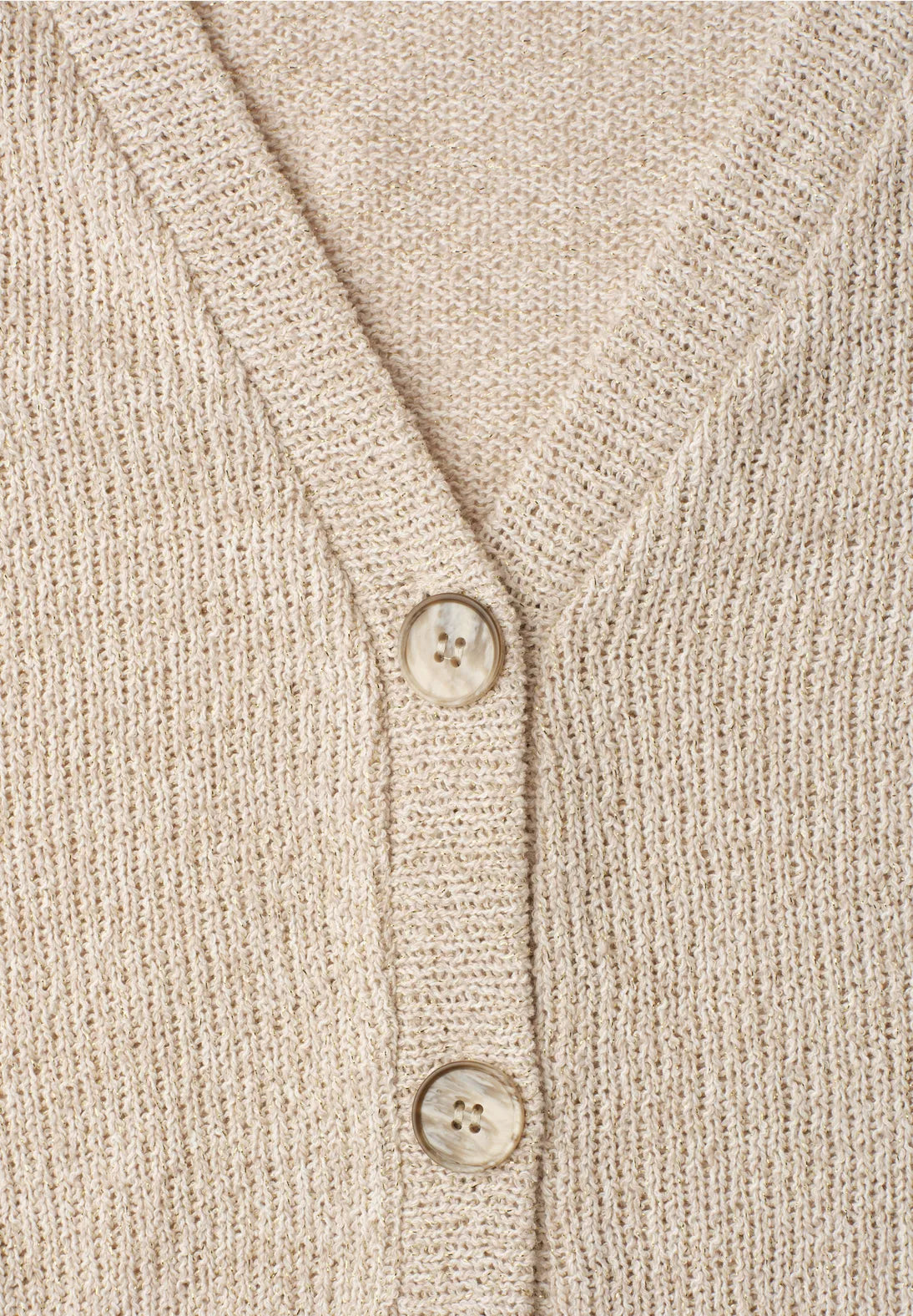 Street-One Button Cardigan with glitter