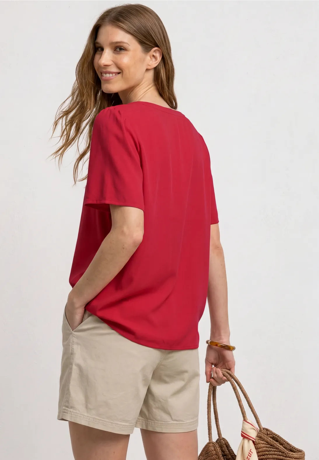 Street-One v-neck Button Blouse