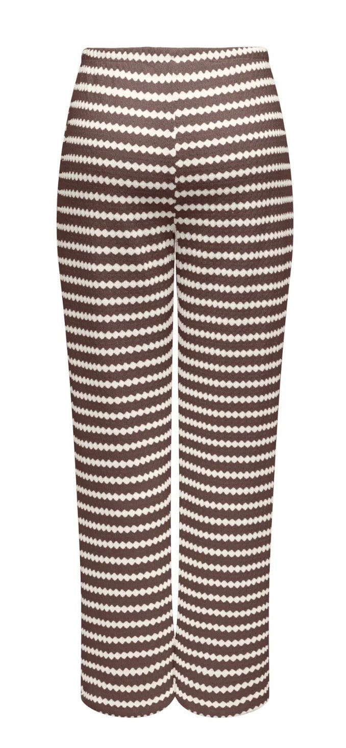 Only Leva Stripe Wide Leg Pants