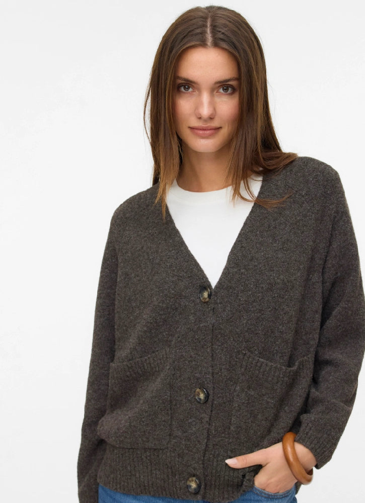 Boom V-Neck Button Cardigan