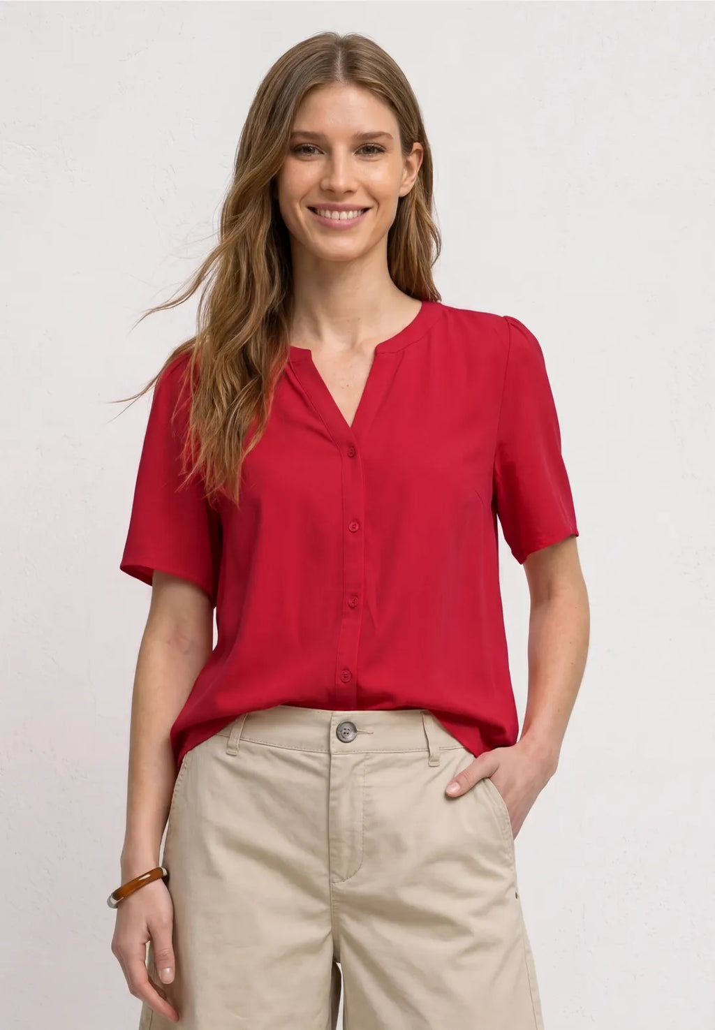 Street-One v-neck Button Blouse