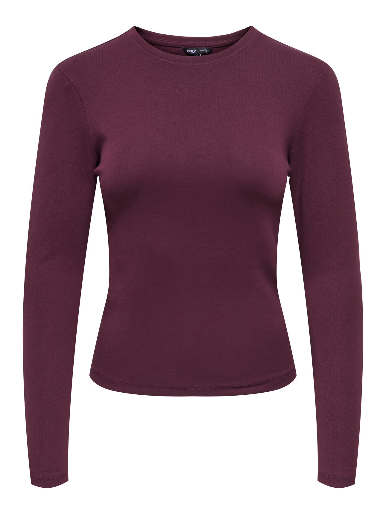 Only Riley o- neck L/s basic top
