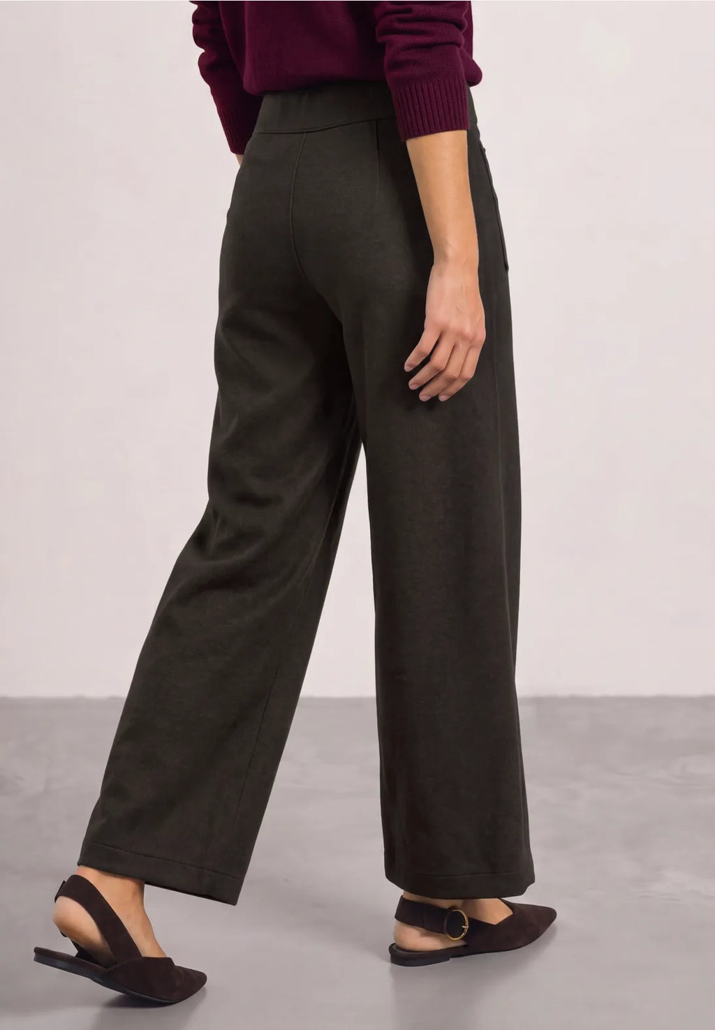 Street-one Wide leg trousers with front pockets