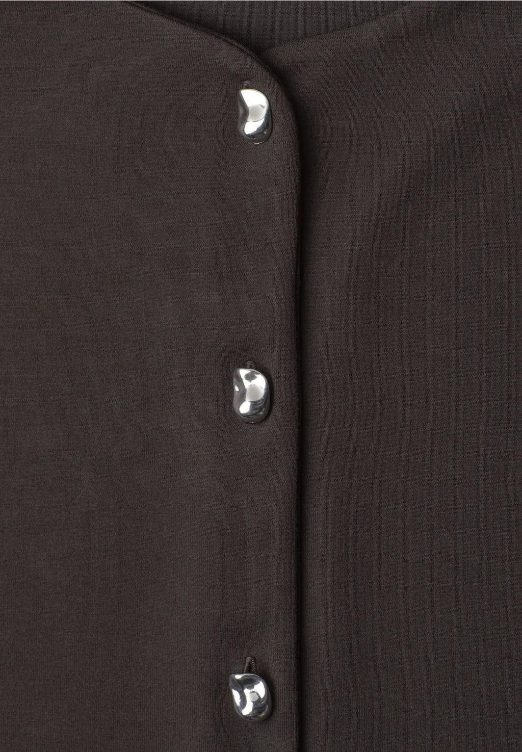 Street-one knit look jacket with silver button