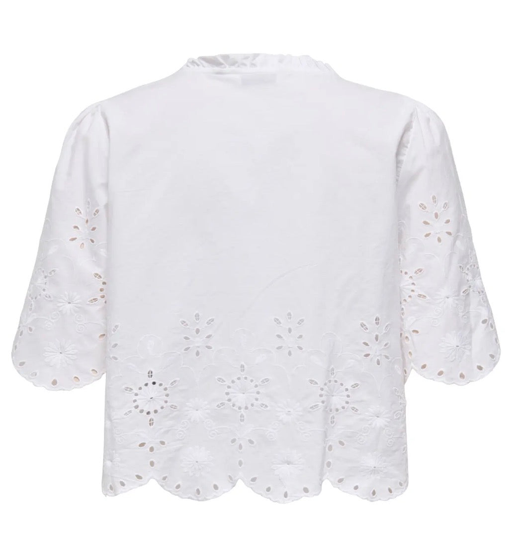 Only Miffy s/s emb tie top