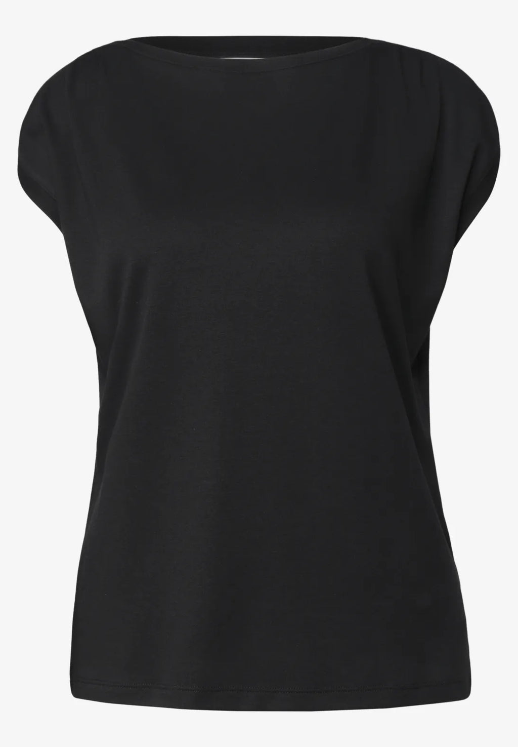 Street-One Dropped shoulder t-shirt with ruffle