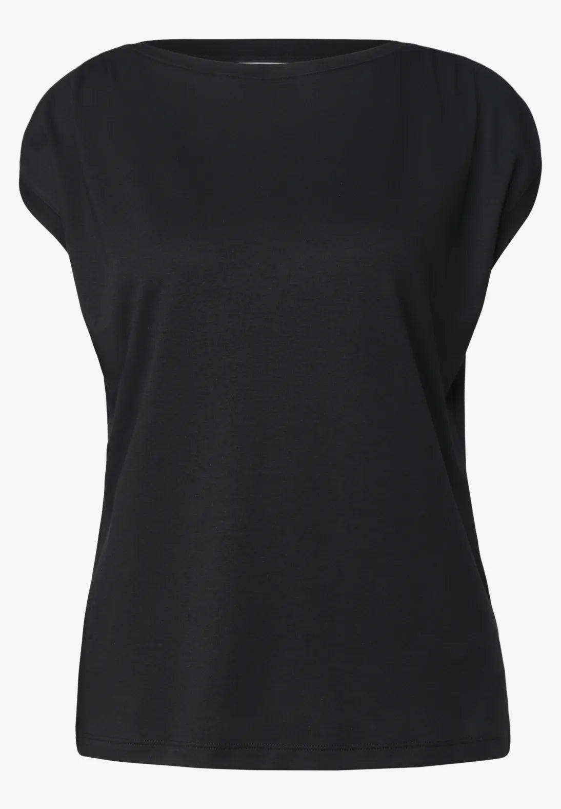 Street-One Dropped shoulder t-shirt with ruffle