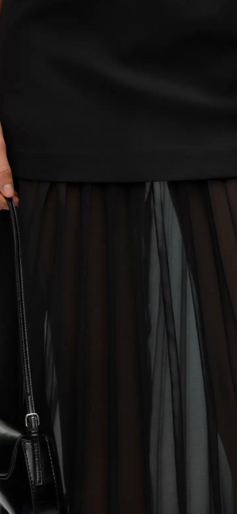 Vero Moda Fiva long pleated dress