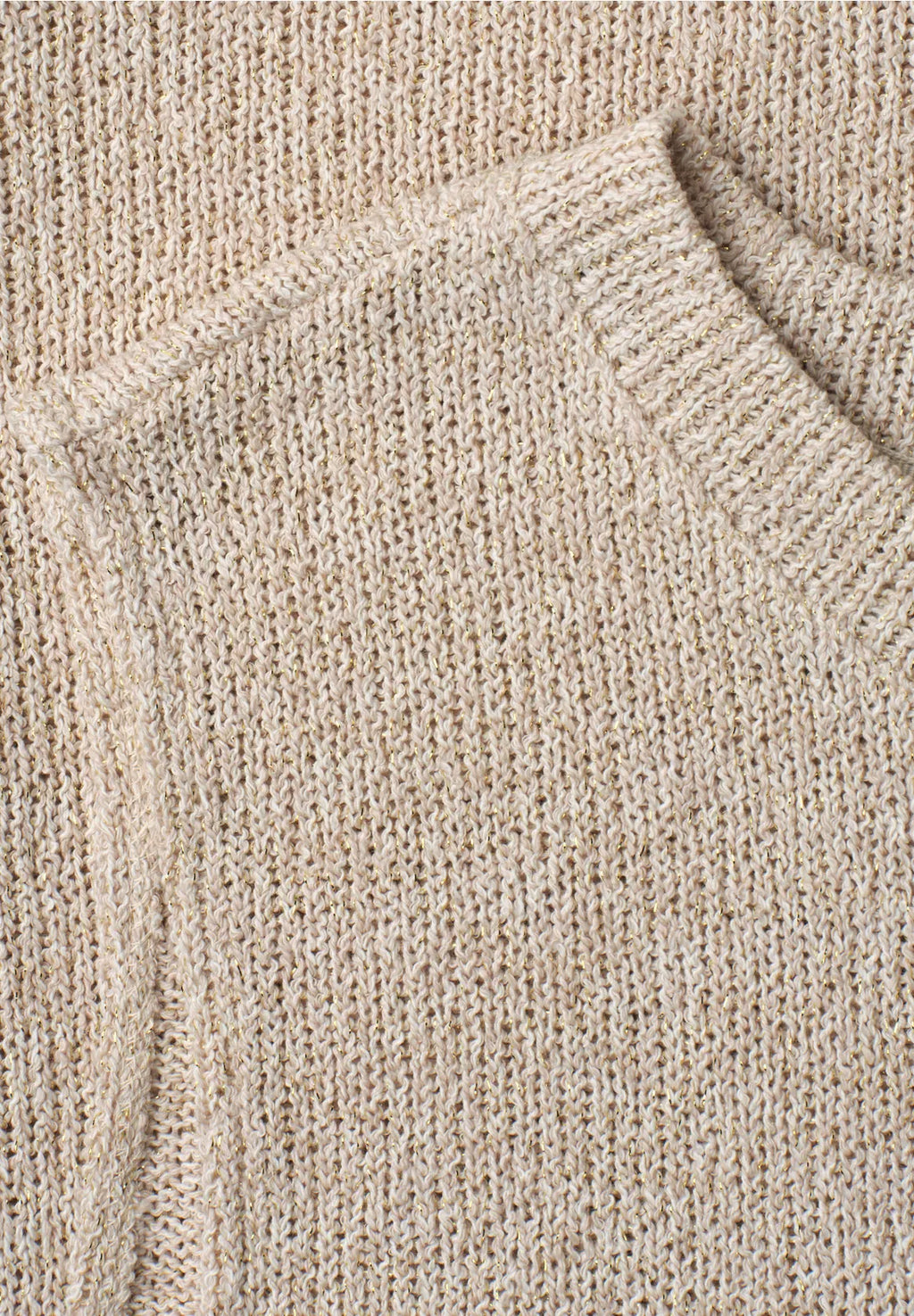 Street-One Sleeveless knit with gold glitter