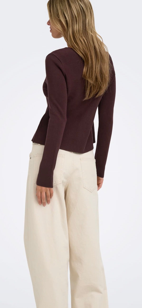 Only Melli La neck button cardigan