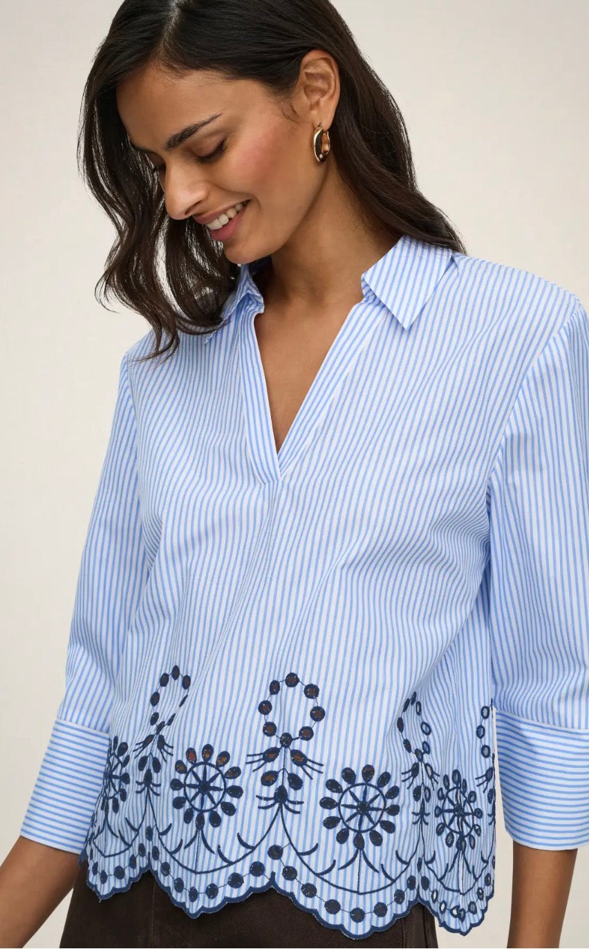 Jdy Billie L/S embroidery top