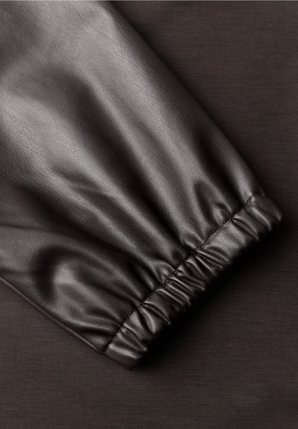 Street-one 3/4sleeve top with leather look
