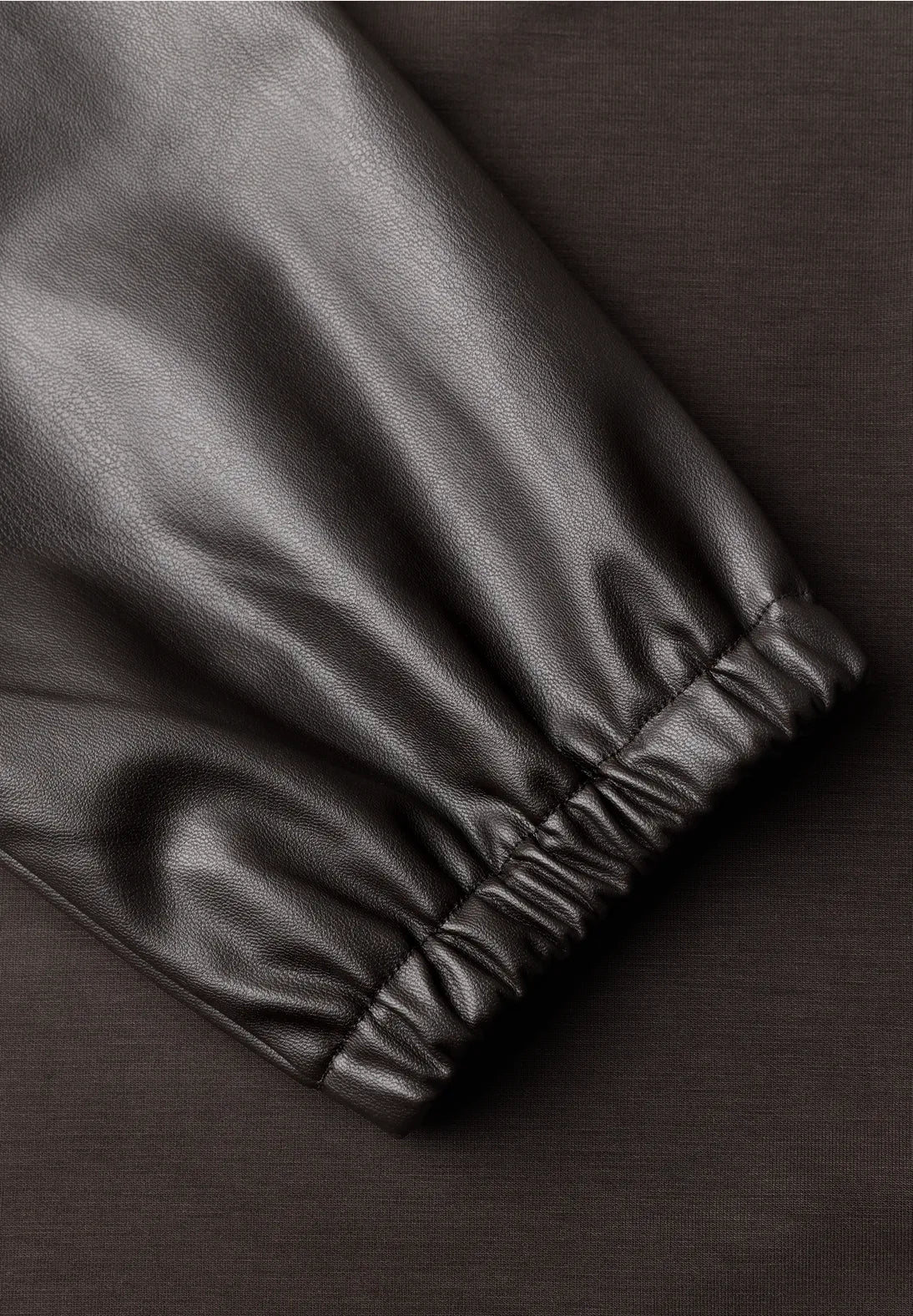 Street-one 3/4sleeve top with leather look