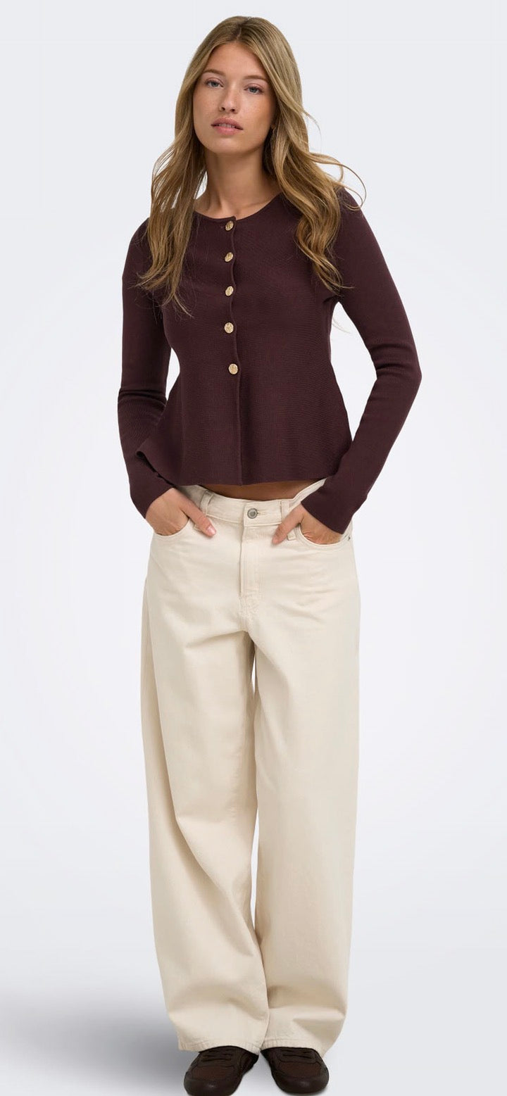 Only Melli La neck button cardigan
