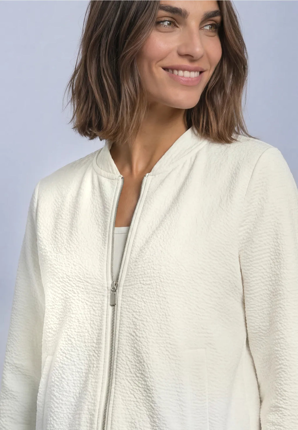 Street-one Textured 3/4 sleeve Bommer