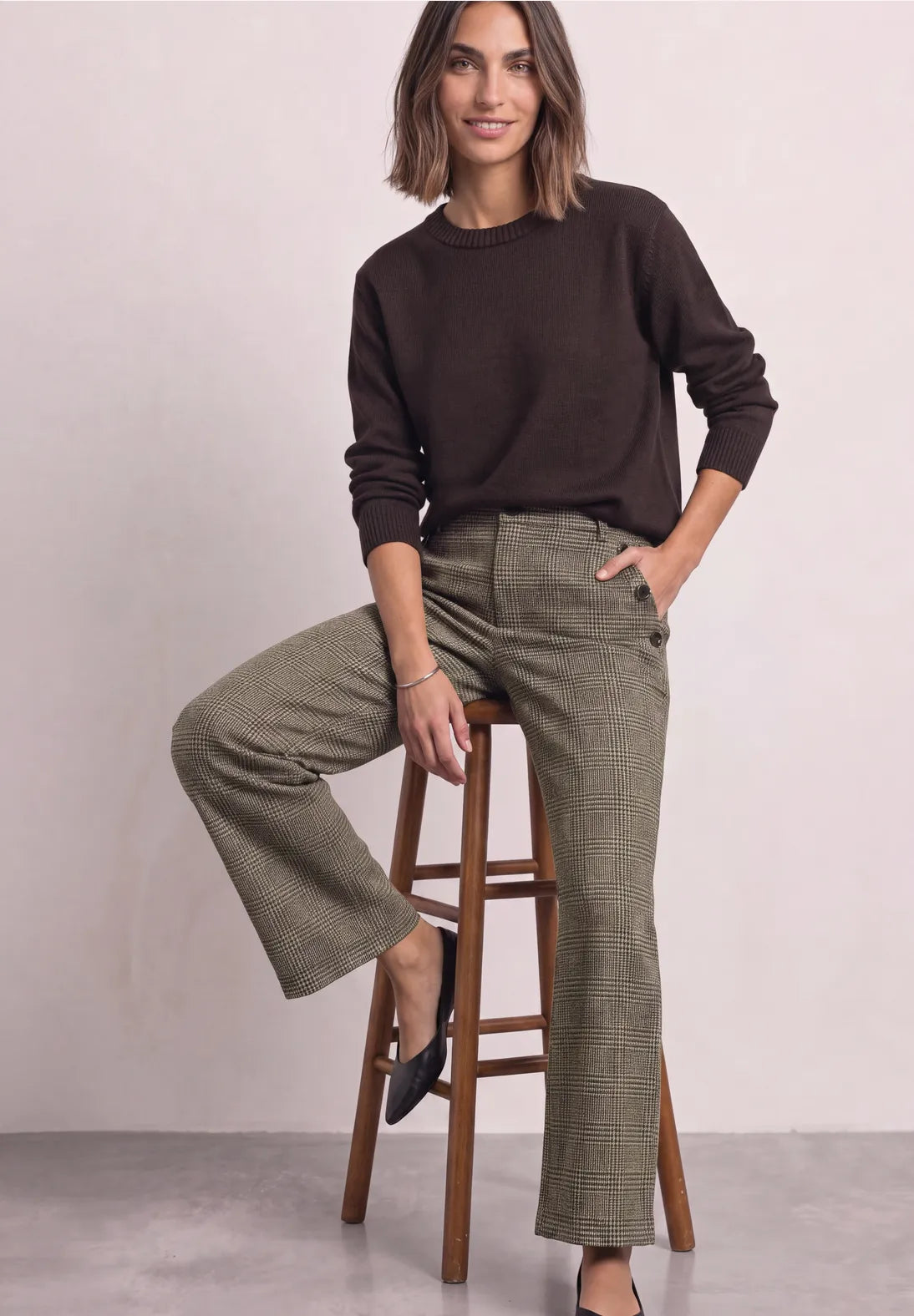 Street-one Check trousers