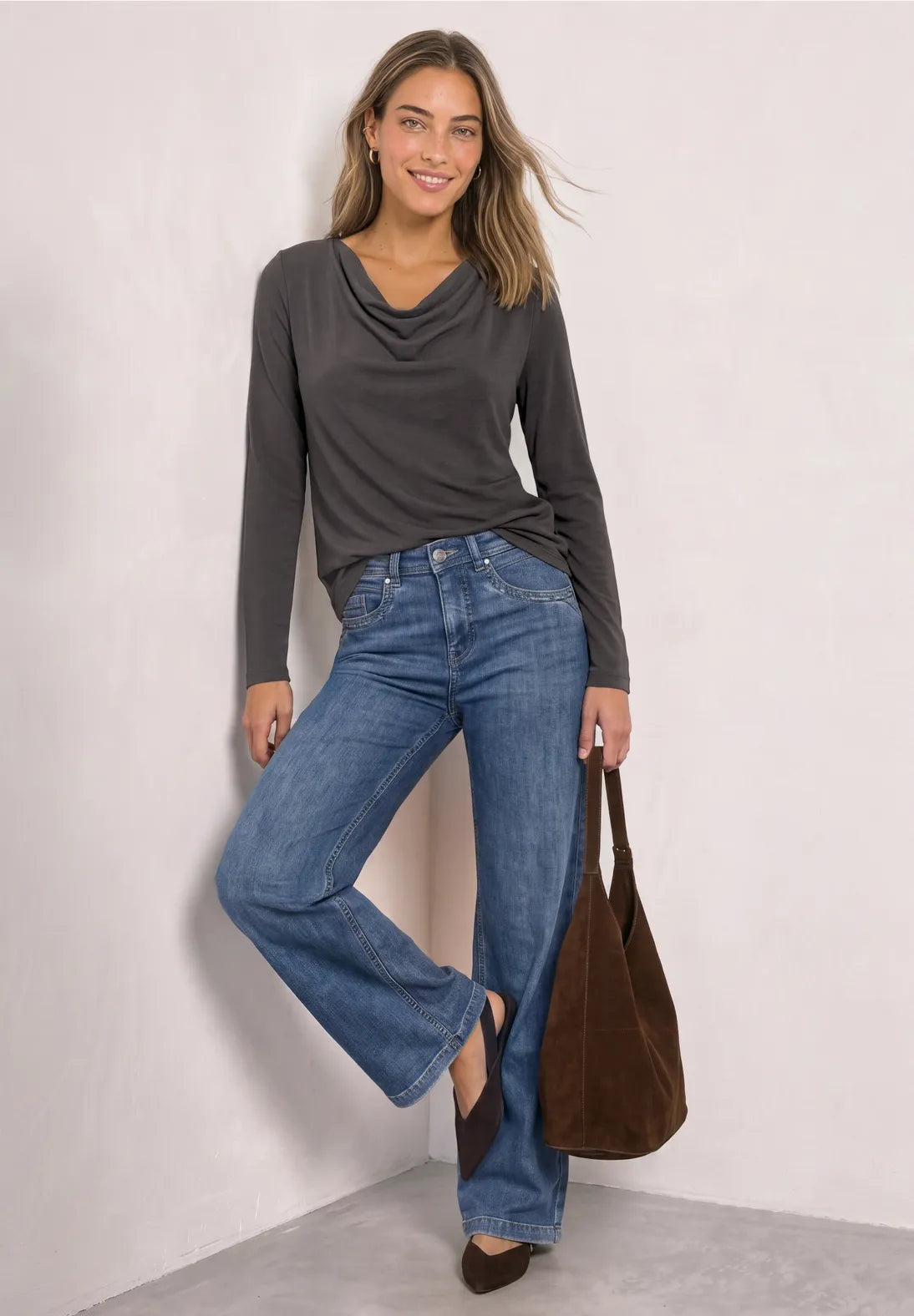 Street one Cowl neck ls top