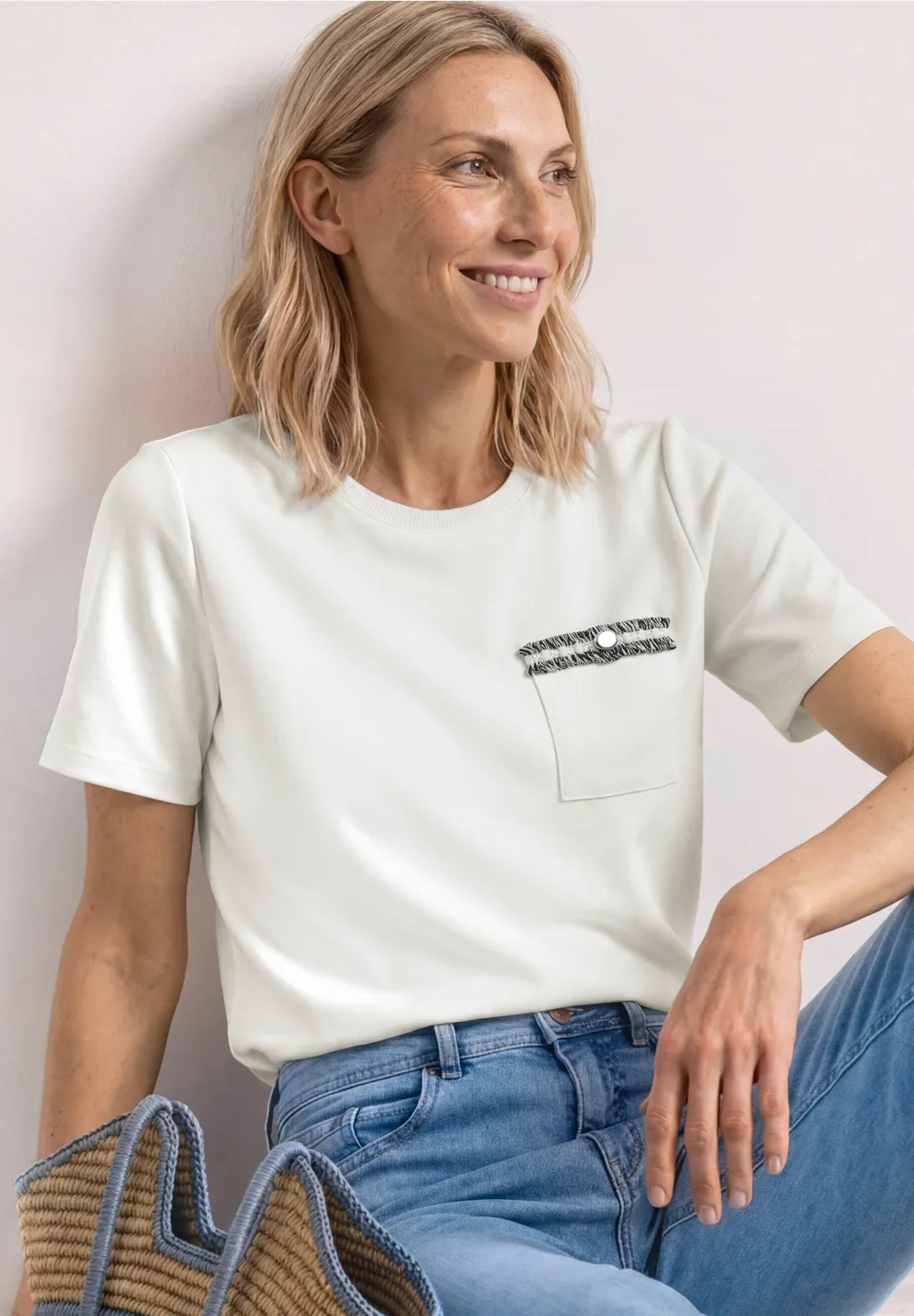 Street-One T-Shirt with pocket detail