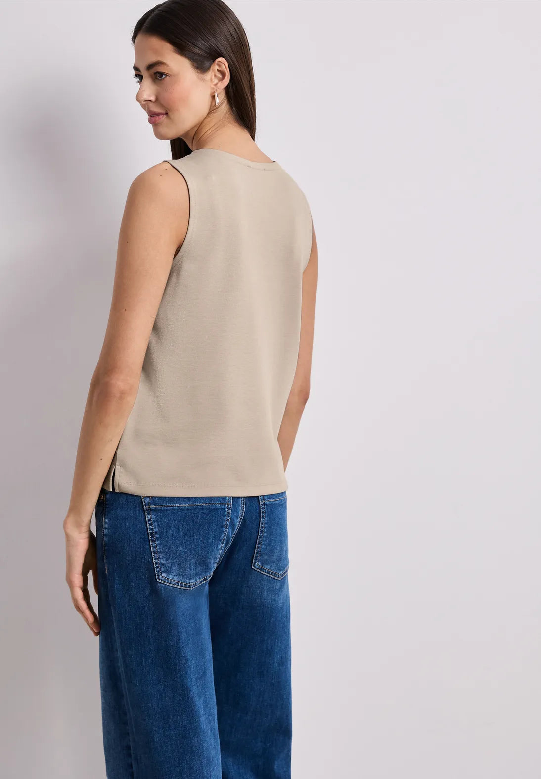 Street-One Jersey Vest Round Neck