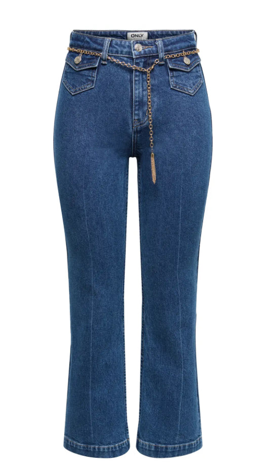 Only Emily Cropped Flared Jeans